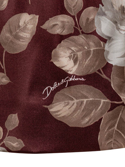 Dolce &amp; Gabbana Dolce &amp; Gabbana – Blumenkleid mit geradem Ausschnitt