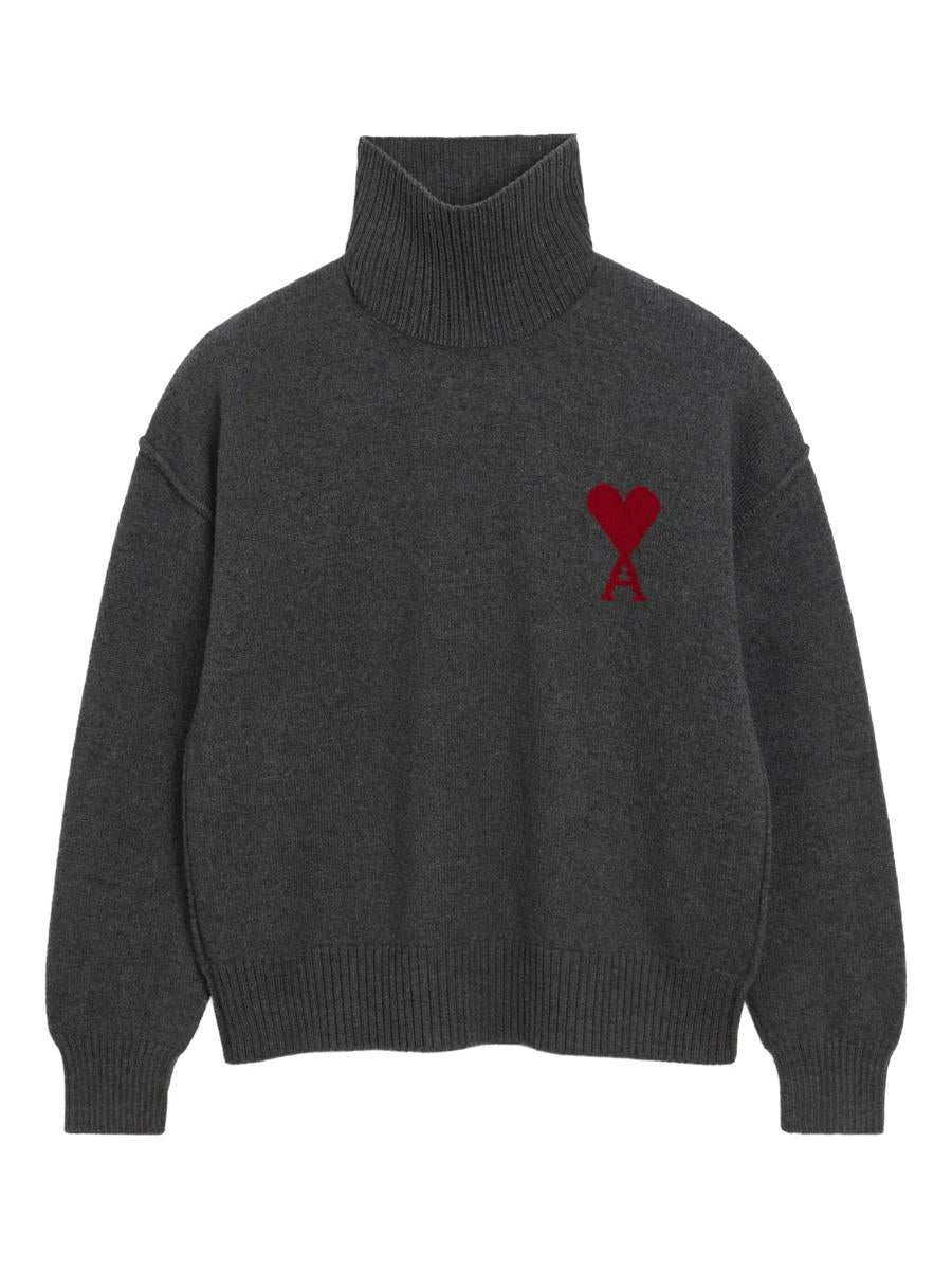 AMI Paris Pullover Adc Trichterhals Kleidung