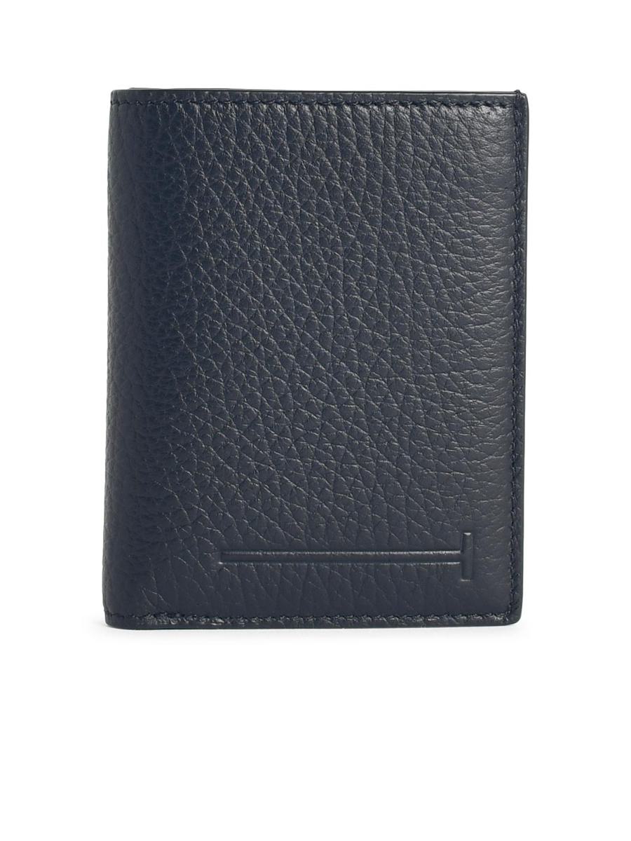 Tom Ford Kartenetui aus schwarzem Leder