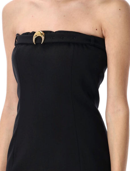 Marine Serre Minikleid aus Schurwolltwill