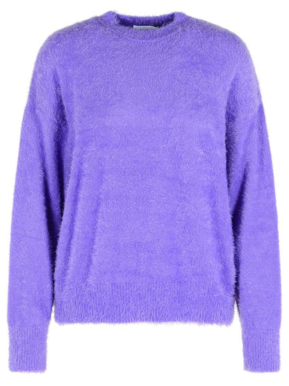 Moschino Jeans – Lilafarbener Polyamid-Pullover