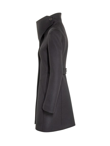 Courrèges Courrèges Wollmantel mit asymmetrischem Kragen