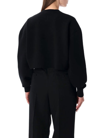Tom Ford – Kurzer Pullover aus schwarzer Wolle und Kaschmir