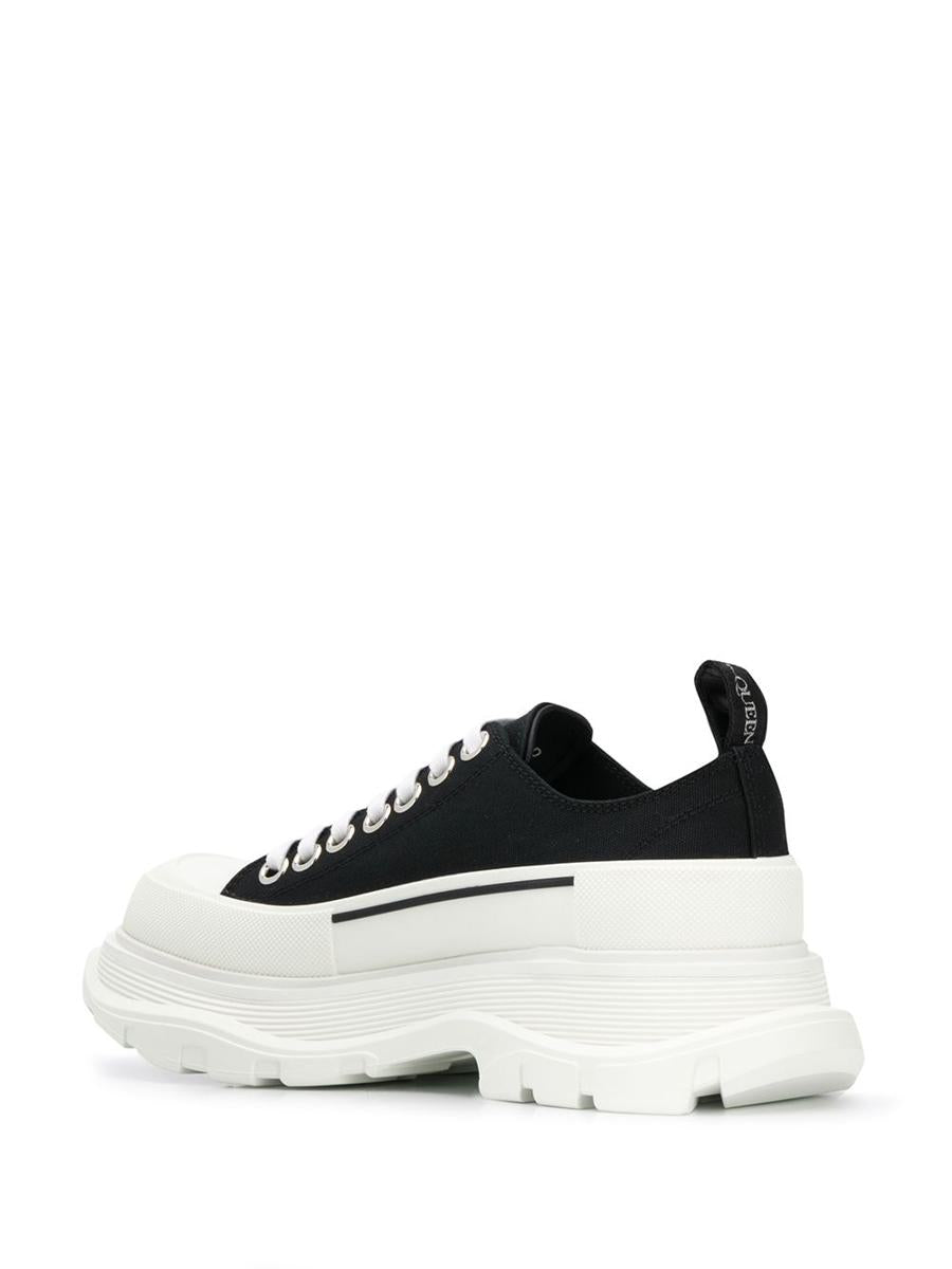 Alexander McQueen – Sneakers aus glattem Canvas mit Gummisohle