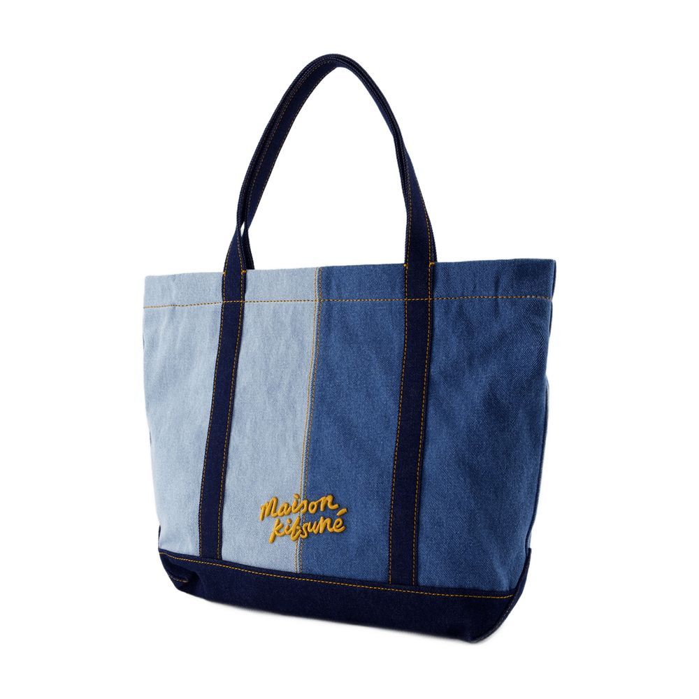 Maison Kitsuné – Mittelgroße Einkaufstasche mit Fuchskopf
