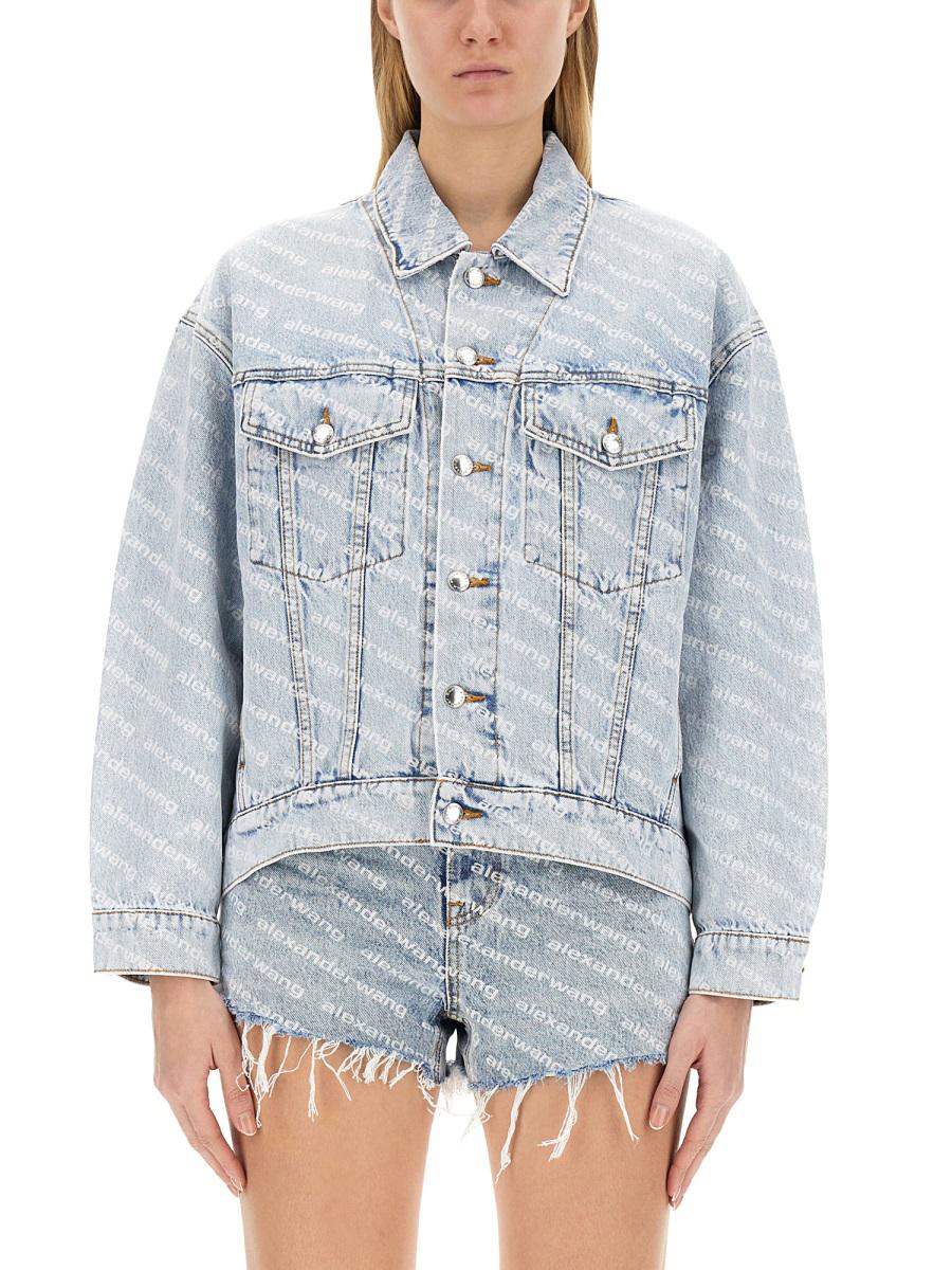 Alexander Wang Jacke mit durchgehendem Logo