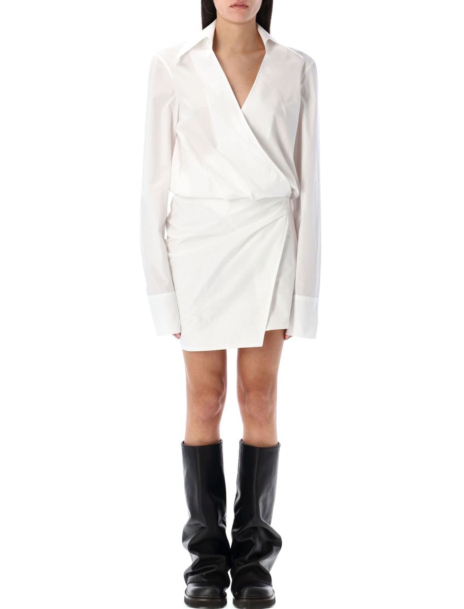 The Attico – Gestreiftes Mini-Hemdkleid