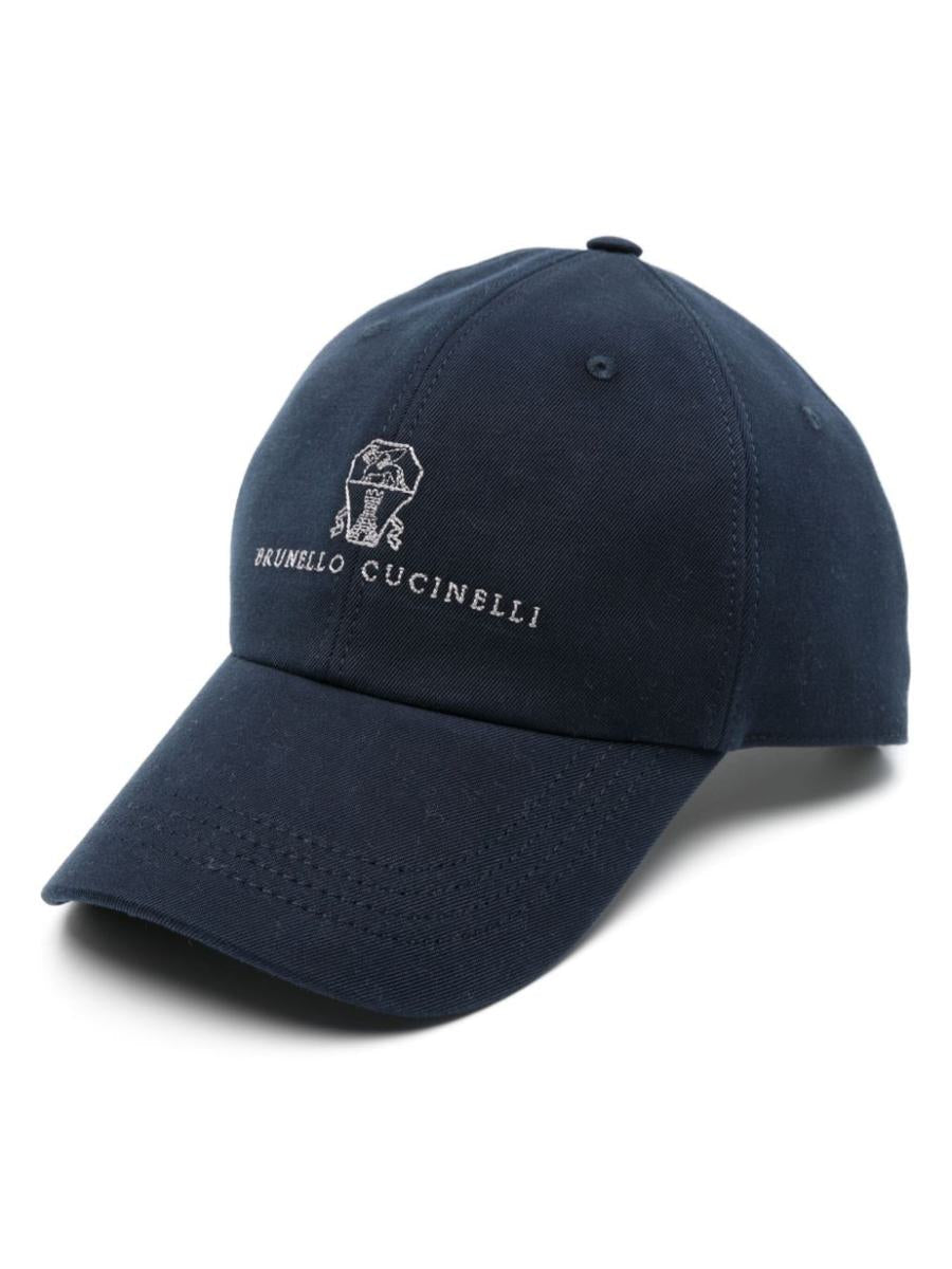 Brunello Cucinelli Baseballkappe aus Baumwolle mit Logo