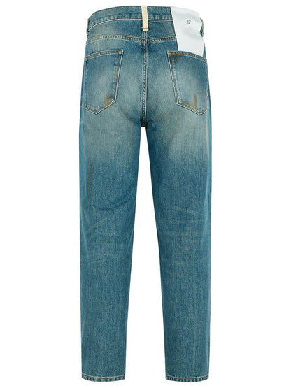Amish Hellblaue Baumwolljeans
