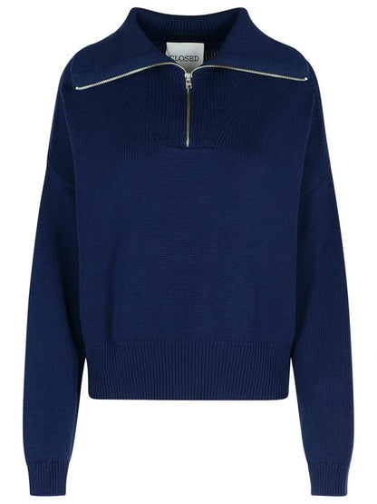 Closed – Marineblauer Pullover aus Bio-Baumwolle