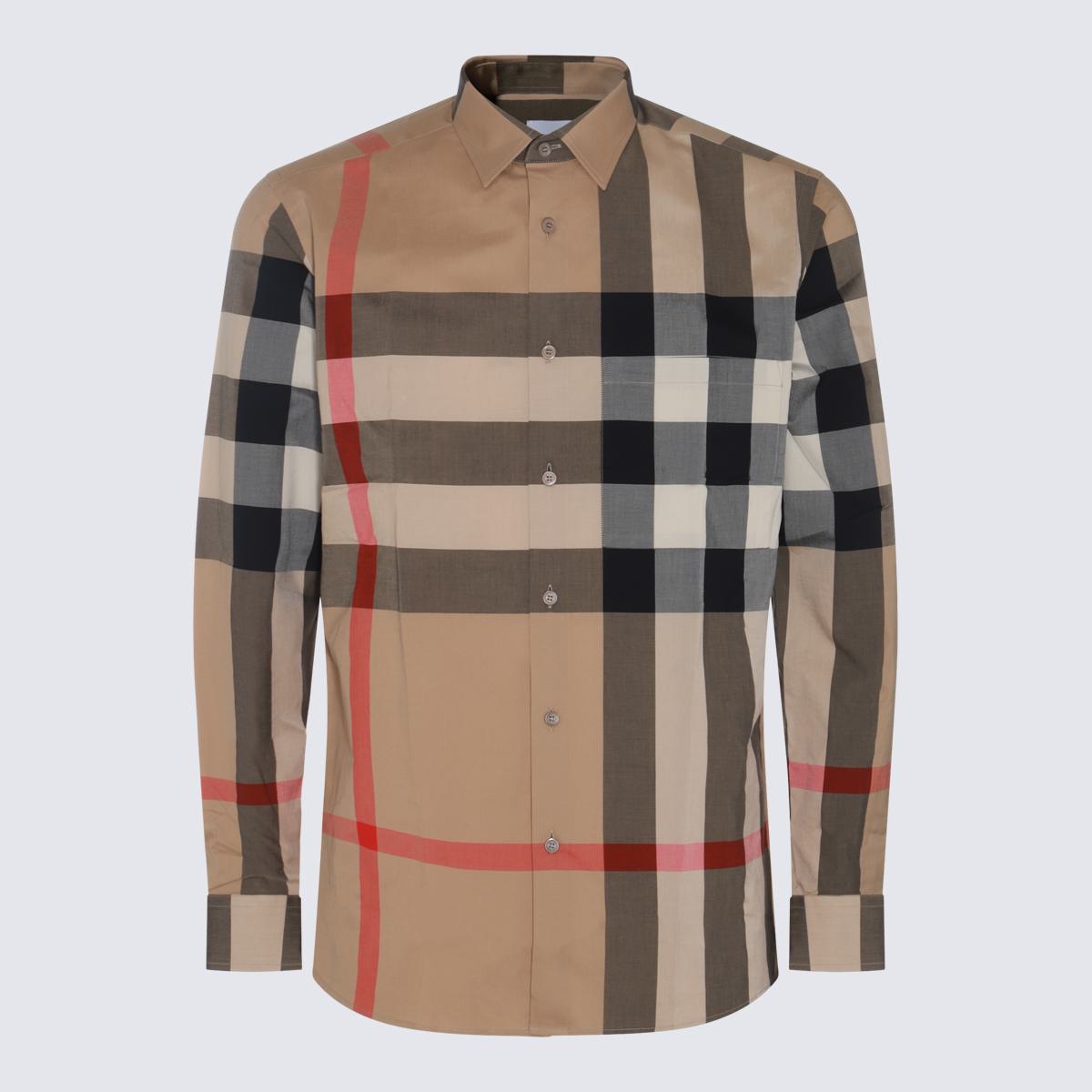 Beiges Baumwollhemd aus dem Burberry-Archiv