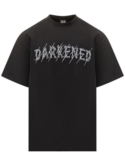 M44 Label Group 44 Label Group Herren T-Shirt in dunklem Schwarz