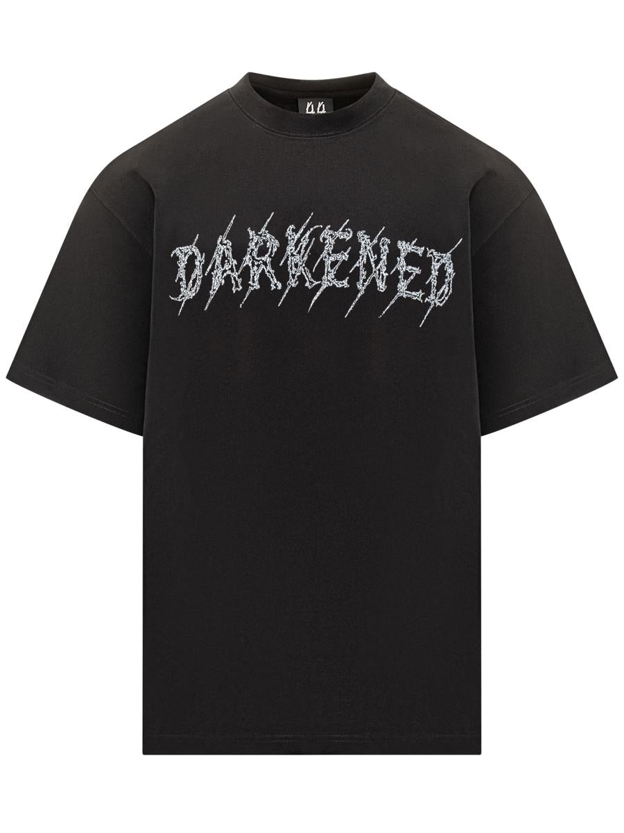 M44 Label Group 44 Label Group Herren T-Shirt in dunklem Schwarz