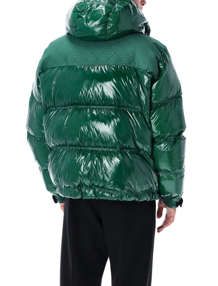 Casablanca Nylon-Daunenjacke Grün