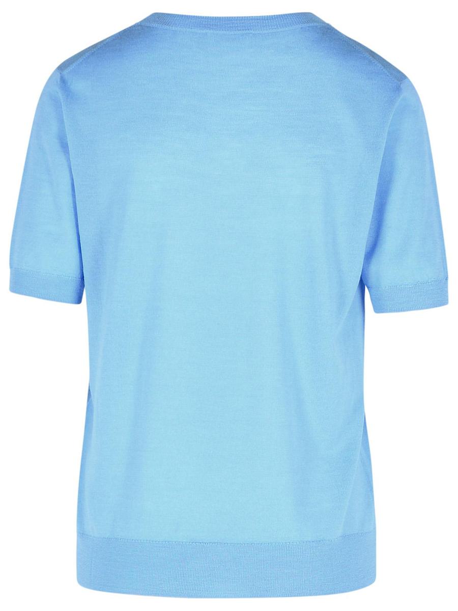 PAROSH Hellblauer Pullover aus Wollmischung