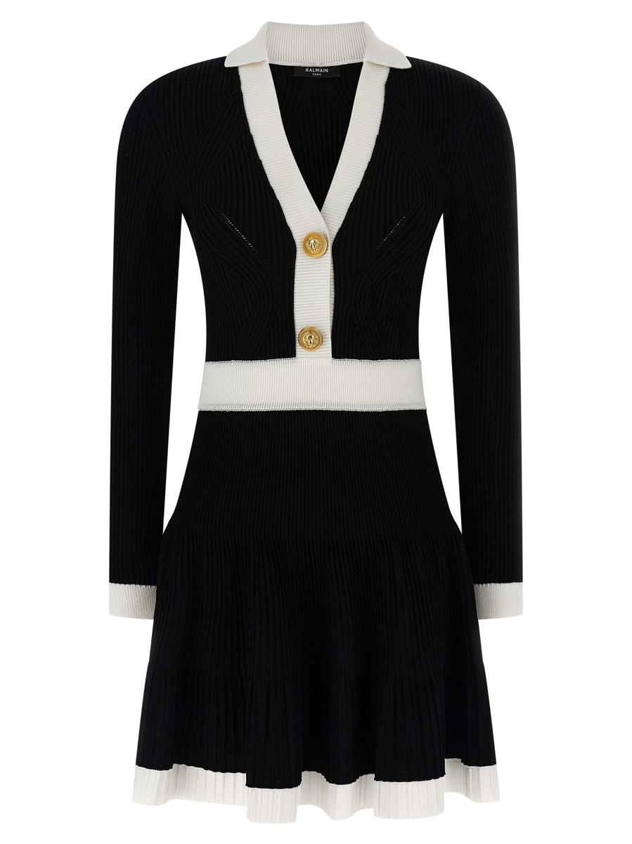 Balmain zweifarbiges Kleid