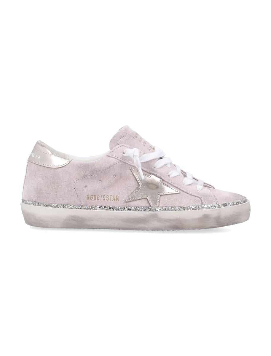 Golden Goose Super-Star Damen Sneakers Rosa Glitzer