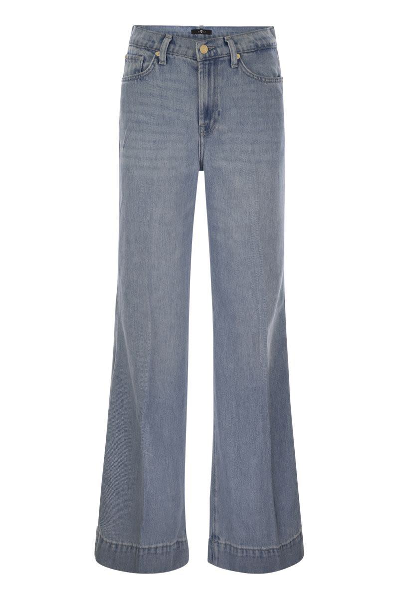 7 For All Mankind Modern Dojo Tailorless – Schlagjeans mit hoher Taille
