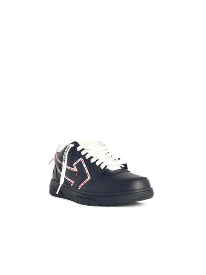 Off-White – Schwarze Sneakers mit „Ooo“-Print und -Stitching