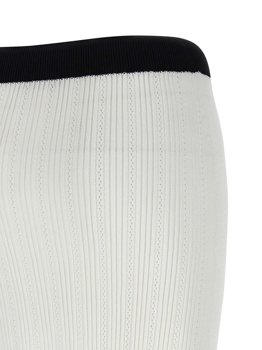 Balmain zweifarbiger Minirock