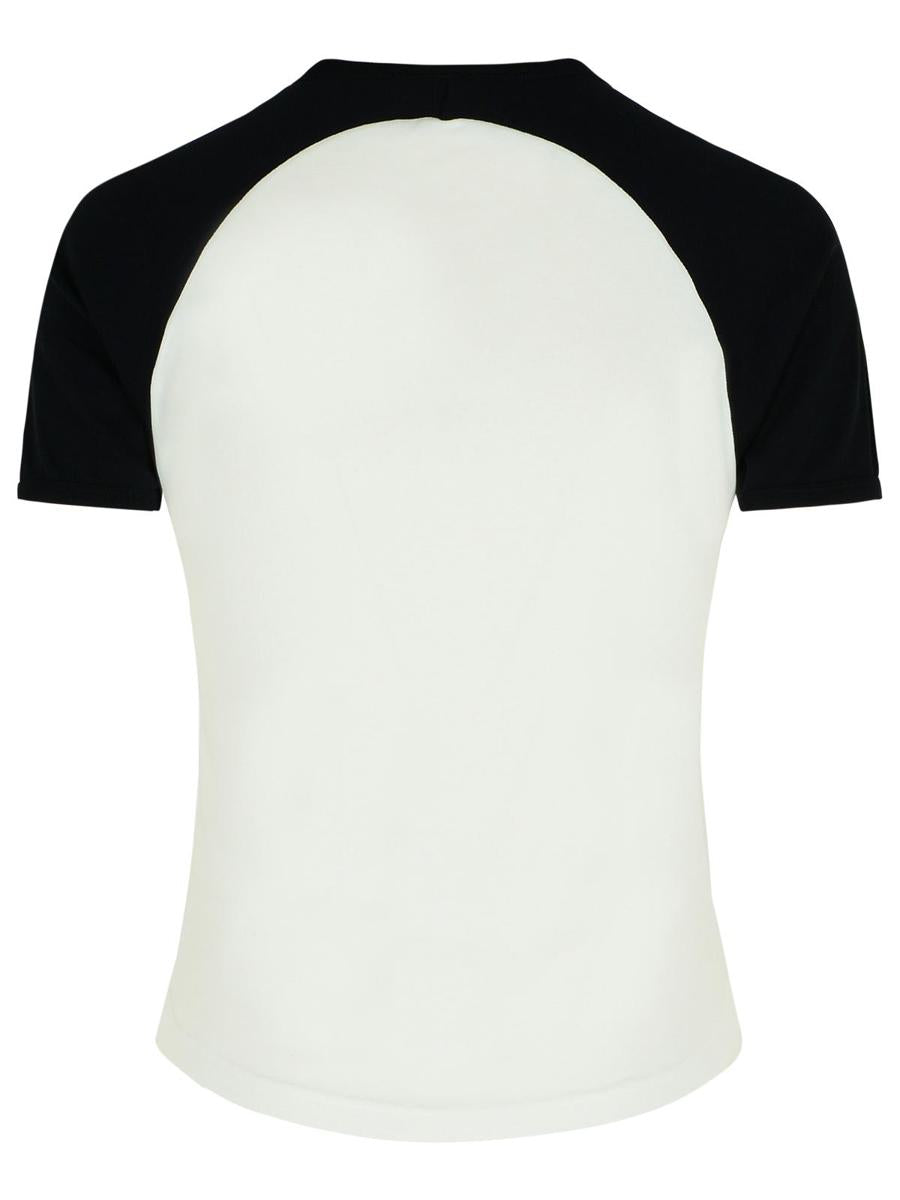 Weißes Baumwoll-T-Shirt von Courrèges