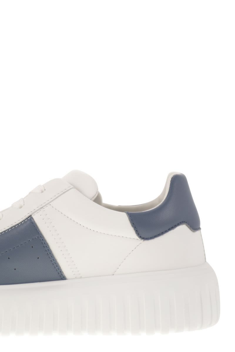Hogan – Weiße Sneakers mit H-Streifen