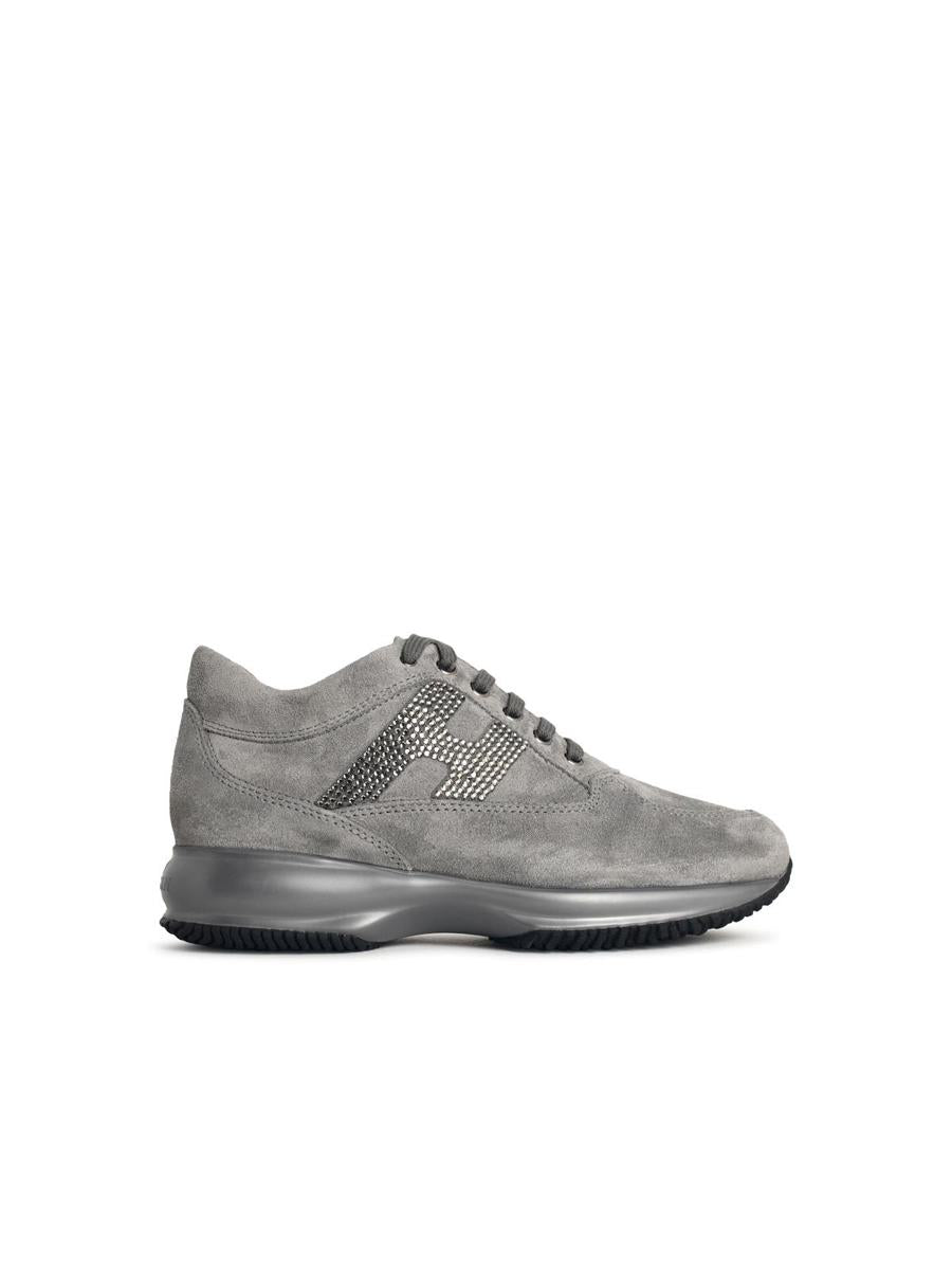 Hogan „Interactive“ – Graue Wildleder-Sneaker