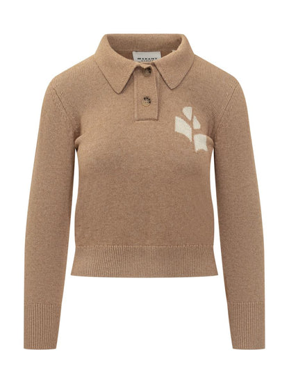 Isabel Marant Étoile Poloshirt mit gesticktem Marant Étoile-Logo
