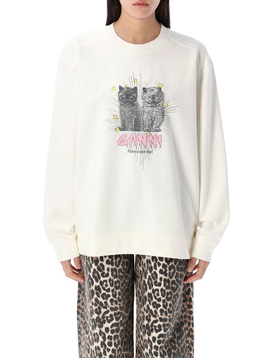 Ganni Katzen-Sweatshirt