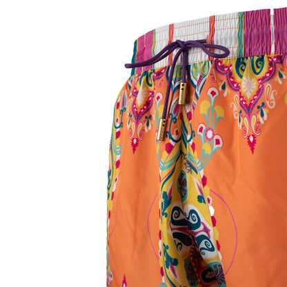 Etro Orange gemustertes Kostüm