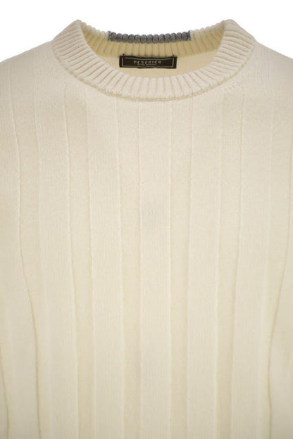 Gerippter Pullover aus Wolle und Kaschmir von Peserico