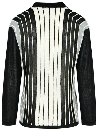 Laneus – Schwarzer Pullover aus Viskosemischung