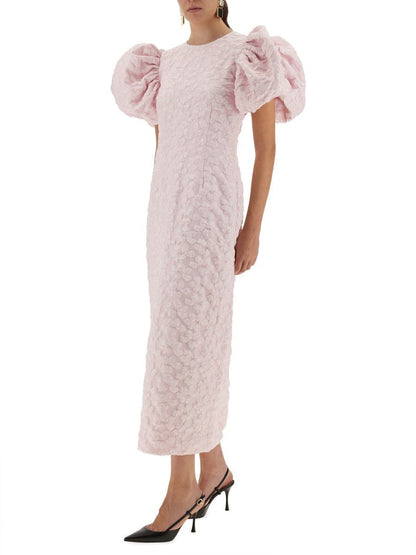 Rotate Birger Christensen Jacquard-Midikleid