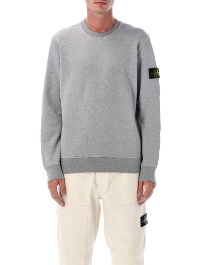 Stone Island Sweatshirt aus Bio-Baumwollfleece