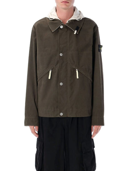 Stone Island Kurzparka mit Kapuze