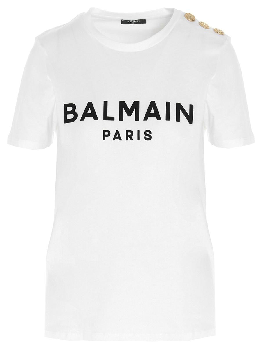 T-Shirt mit Balmain-Logoprint