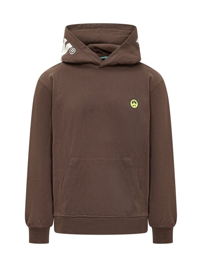Barrow – Brauner Barrow-Kapuzenpullover mit Logo