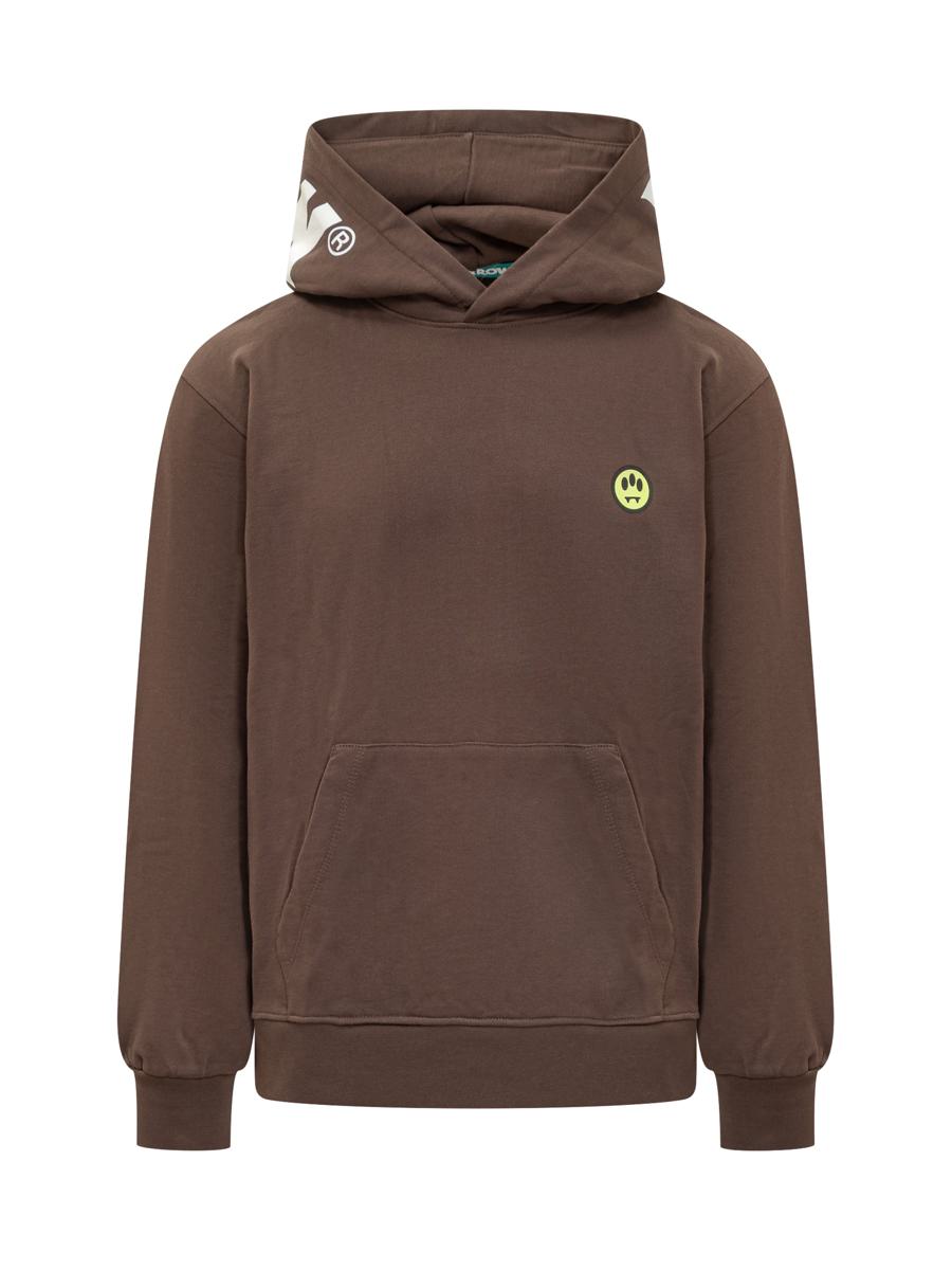 Barrow – Brauner Barrow-Kapuzenpullover mit Logo