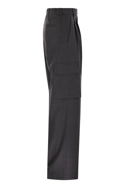 Herno Cargohose aus Woll-Viskose-Mix