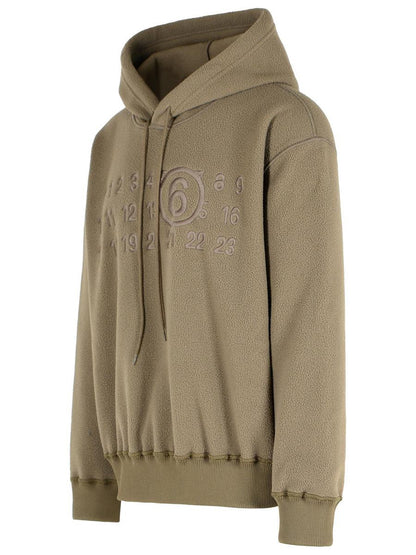 MM6 Maison Margiela Taupe Polyester-Sweatshirt