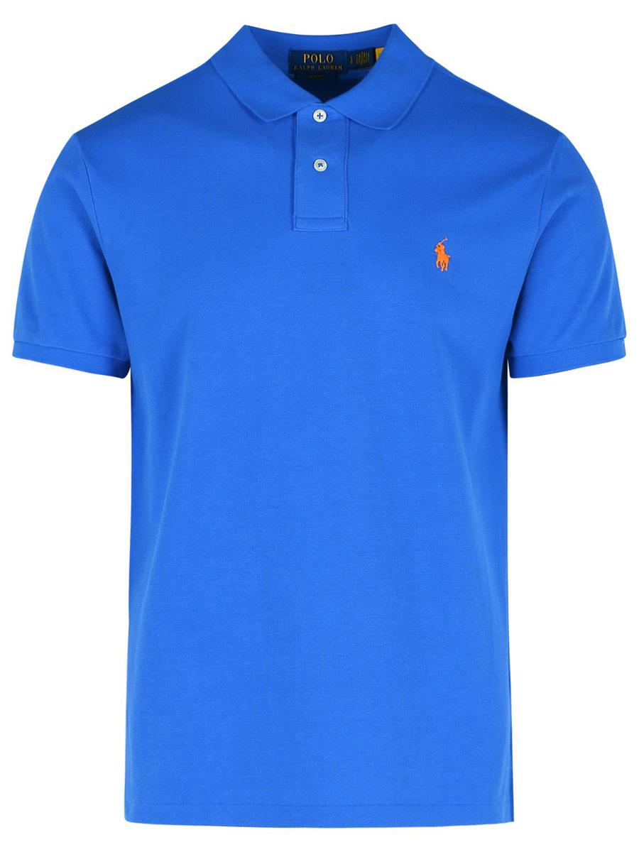 Polo Ralph Lauren – Blaues Poloshirt aus Baumwolle