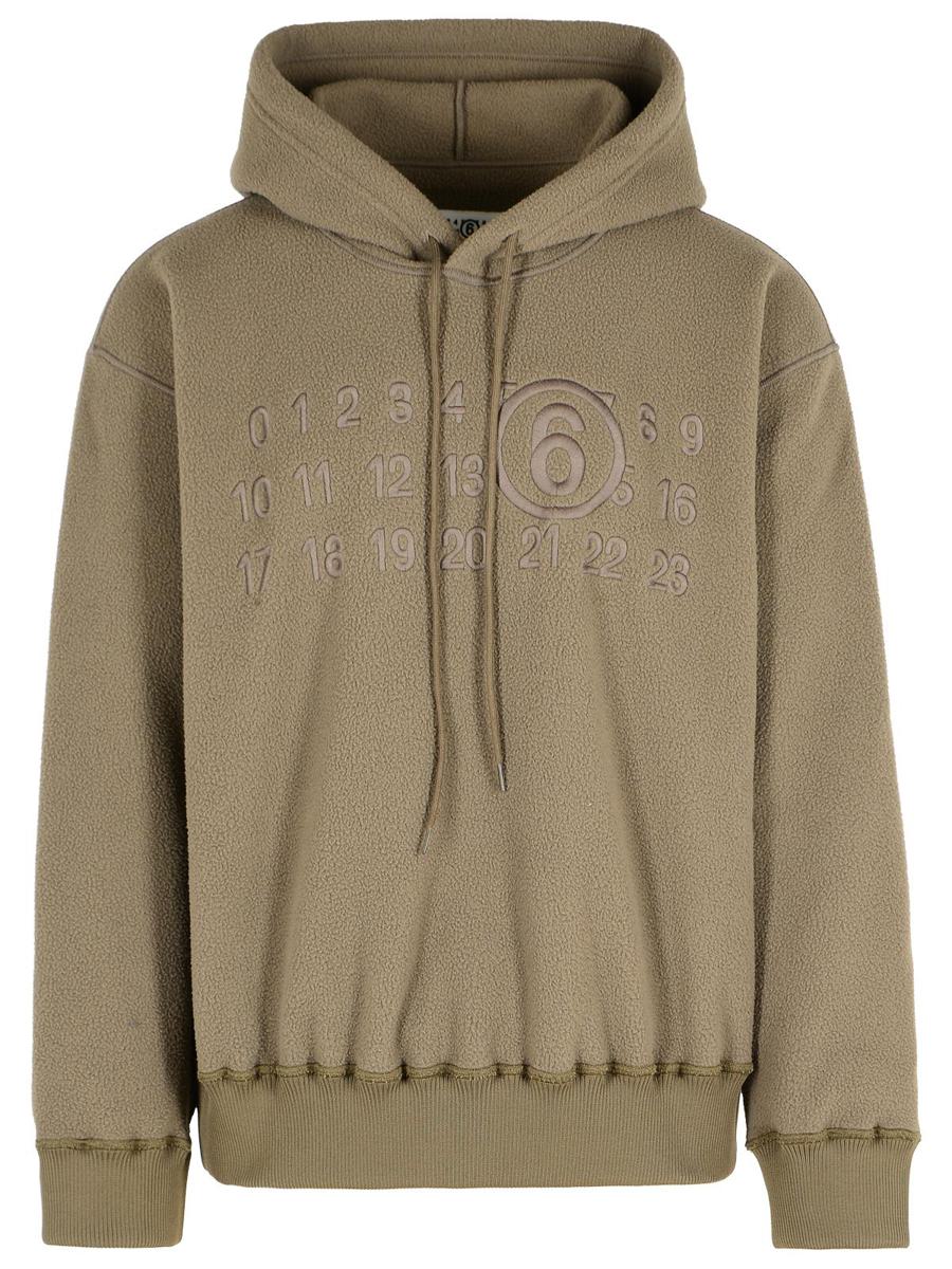 MM6 Maison Margiela Taupe Polyester-Sweatshirt
