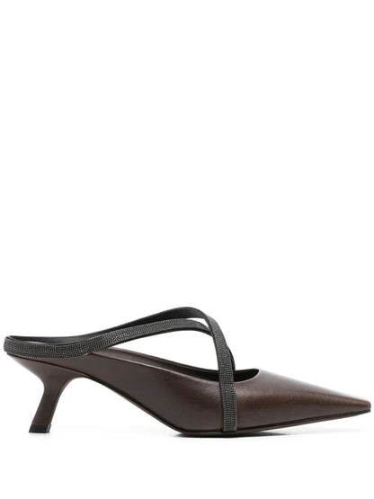 Brunello Cucinelli Square Spitz Sandalen Schuhe