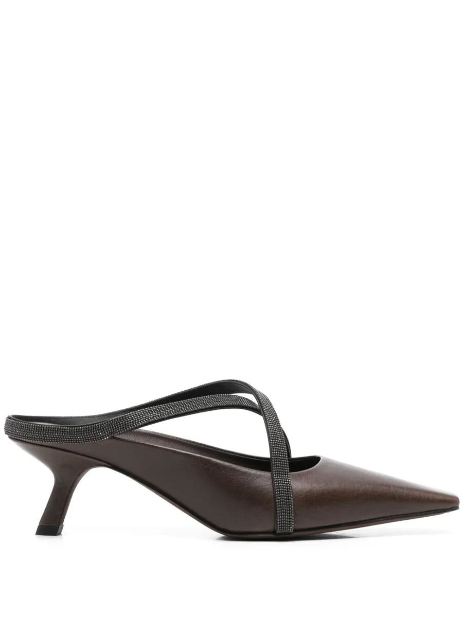 Brunello Cucinelli Square Spitz Sandalen Schuhe