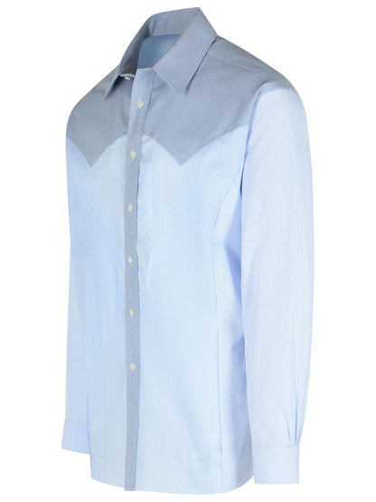 Maison Margiela Hellblaues Baumwollhemd