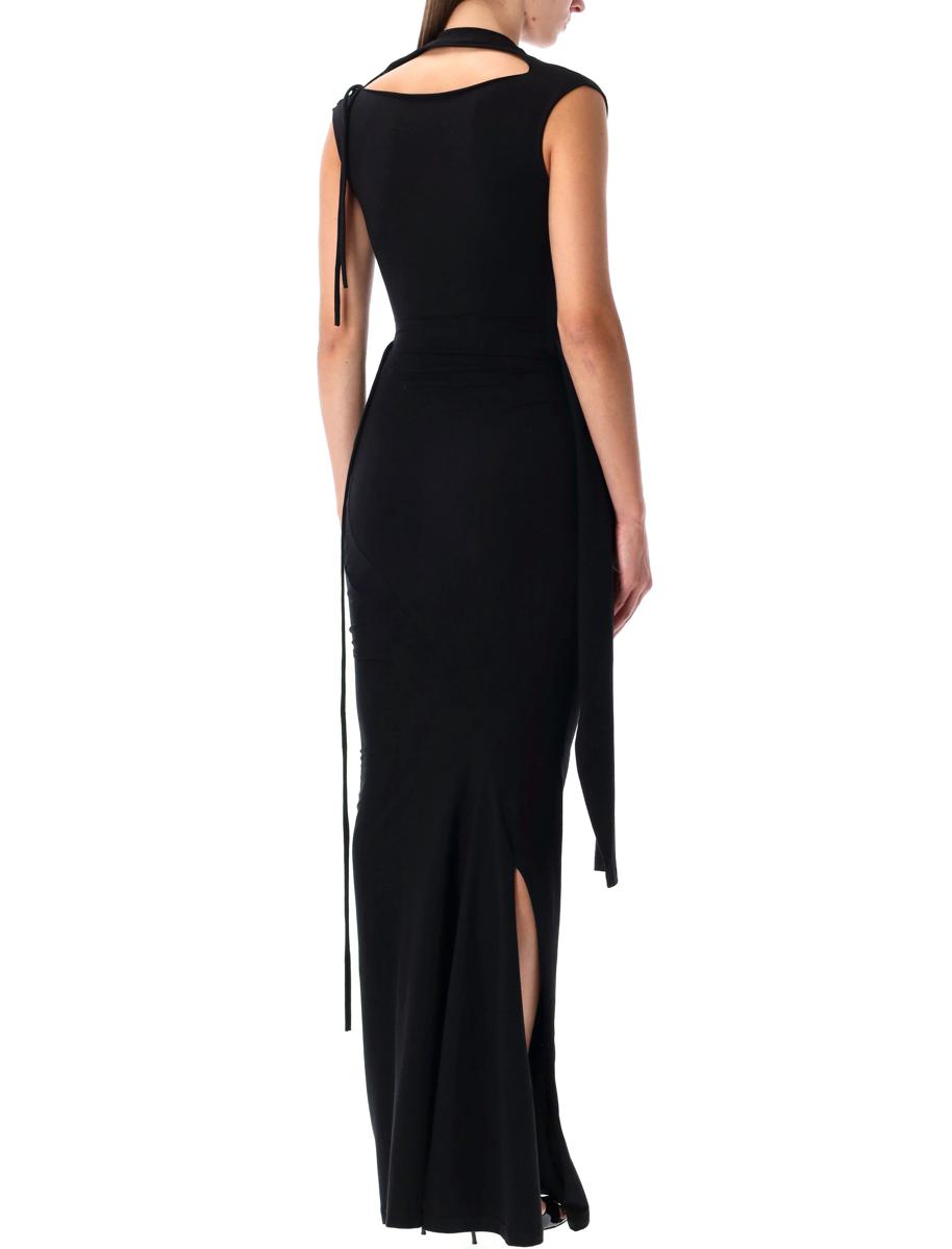 Ottolinger – Ärmelloses Maxikleid aus Bio-Baumwolle in Schwarz
