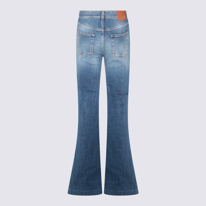 Blaue Baumwolljeans von Alexander McQueen