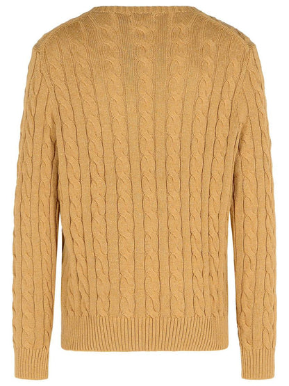 Beigefarbener Baumwollpullover von Polo Ralph Lauren