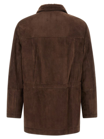 Brunello Cucinelli Parka-Modell Schaffelljacke