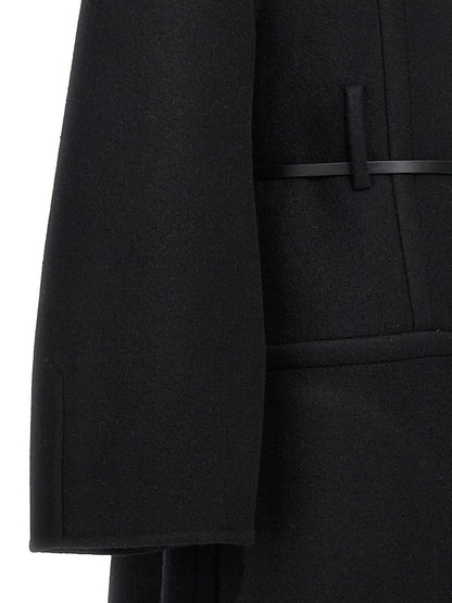 Jil Sander Langer Wollmantel